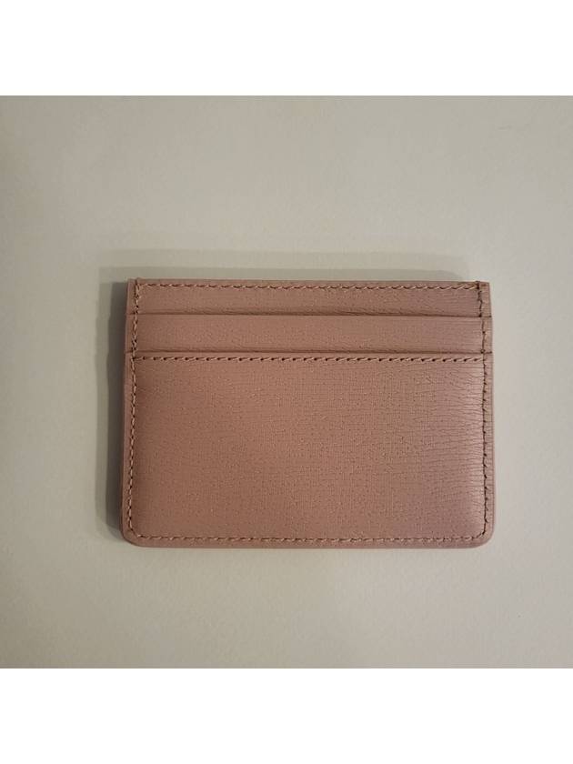 Logo Leather Card Wallet Pink - GUCCI - BALAAN 4