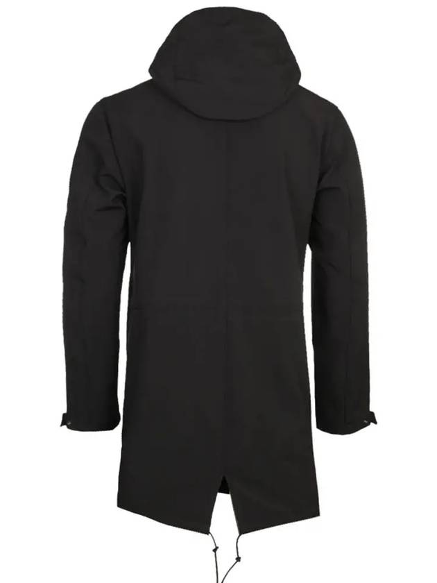 Lens Wappen Fleece Parka Black - CP COMPANY - BALAAN 4