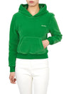 Serif Embroidered Logo Hoodie Green - SPORTY & RICH - BALAAN 6