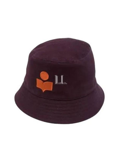 Hailey Embroidered Logo Bucket Hat Purple - ISABEL MARANT - BALAAN 2