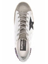 Women's Purple Glitter Tab Superstar Low Top Sneakers White - GOLDEN GOOSE - BALAAN 5