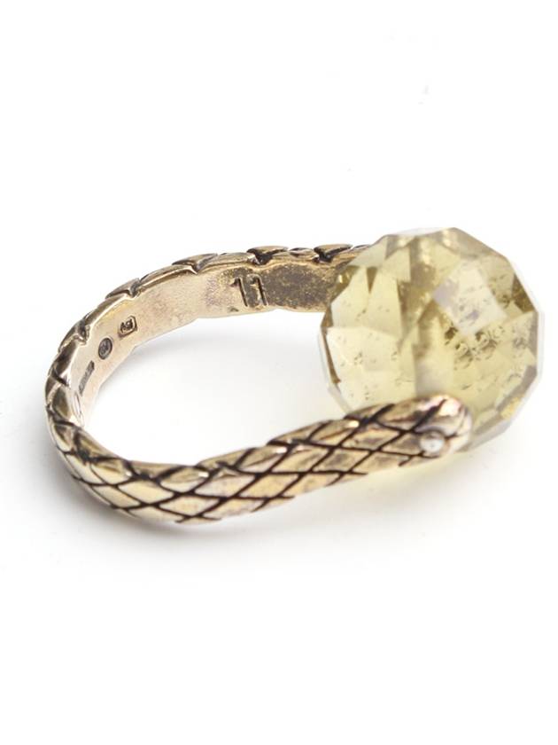 Bottega Veneta 925 silver crystal ring - BOTTEGA VENETA - BALAAN 2