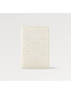 Pocket Organizer Monogram Taurillon Leather Card Wallet White - LOUIS VUITTON - BALAAN 1