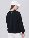 Double-sided Pique Tissue Loose Fit Black Sweatshirt DO3242SW51 - DOYOUKNOWMC GOLF WEAR - BALAAN 4