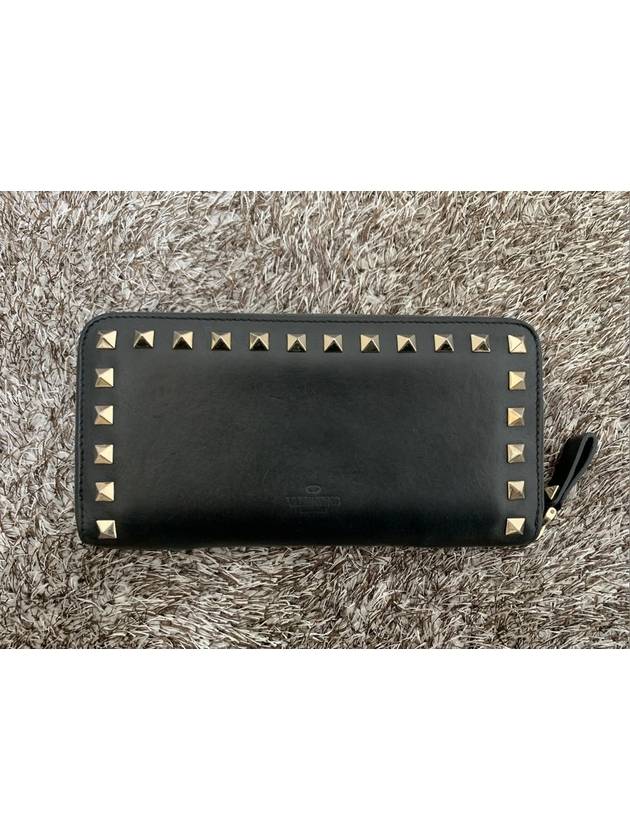 Rockstud zipper long wallet - VALENTINO - BALAAN 3