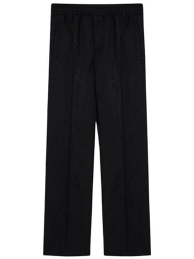 Web Polyester GG Jacquard Straight Pants Blue - GUCCI - BALAAN 1