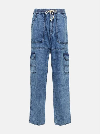 Drawstring Straight Pants Blue - ISABEL MARANT - BALAAN 2