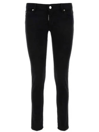 Jennifer Cropped Skinny Jeans Black - DSQUARED2 - BALAAN 2