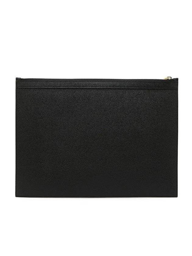 Medium Document Holder Clutch Bag Black - THOM BROWNE - BALAAN 4