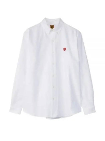 Oxford Button Down Long Sleeve Shirt White - HUMAN MADE - BALAAN 2