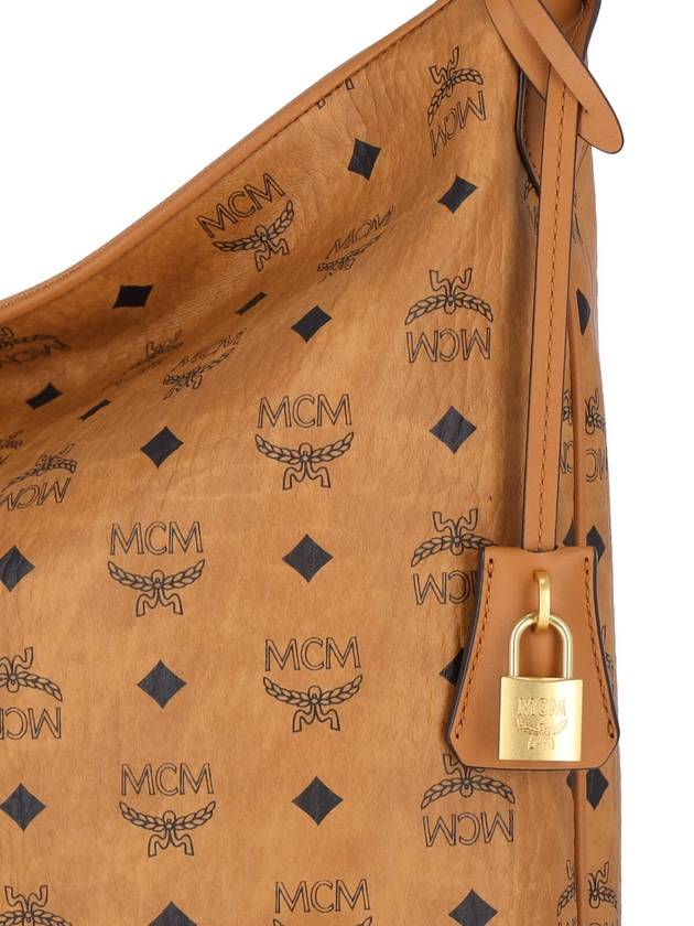 Large Aren Visetos Print Shoulder Bag Brown - MCM - BALAAN 5