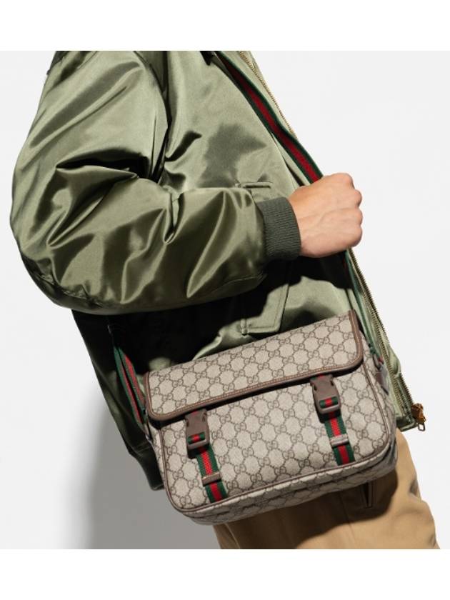 Ophidia GG Messenger Bag Beige Ebony - GUCCI - BALAAN 2