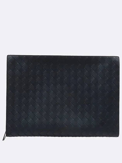 603432 Black Color Wild Classic Woven Document Case Clutch - BOTTEGA VENETA - BALAAN 2