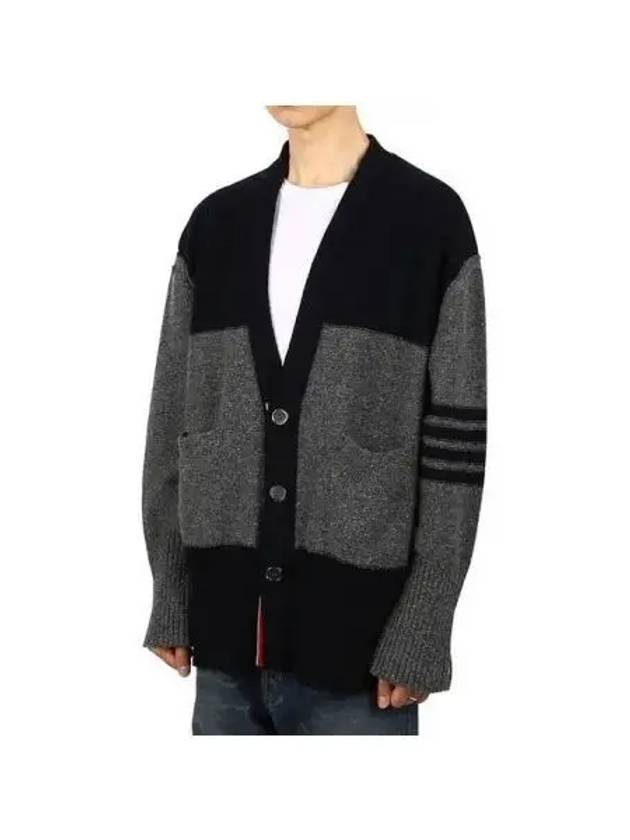 Diagonal Donegal cardigan 270283 - THOM BROWNE - BALAAN 1