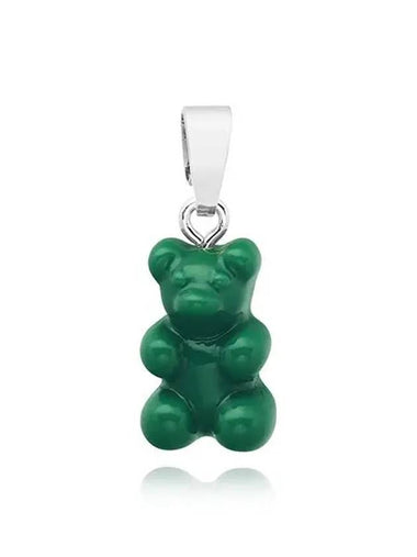 NOSTALGIA BEAR VEGAN CLASSIC CONNECTOR SILVER Pendant Charm - CRYSTAL HAZE - BALAAN 1