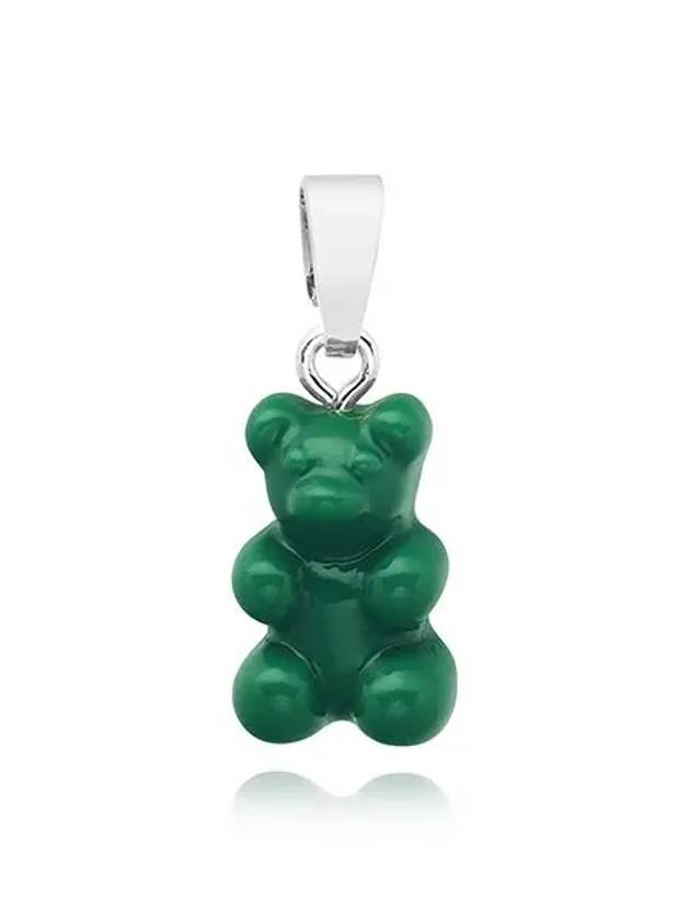 NOSTALGIA BEAR VEGAN PAVE CONNECTOR SILVER WOMEN'S CHARM - CRYSTAL HAZE - BALAAN 1