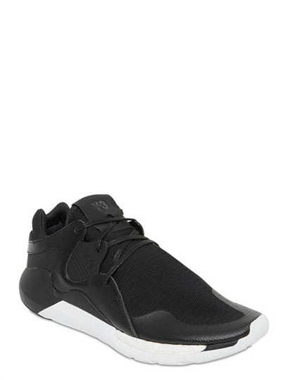 QR mesh leather trainers - Y-3 - BALAAN 2