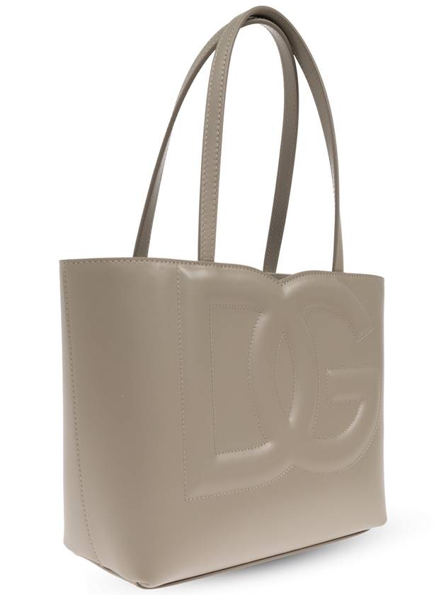 Dolce & Gabbana DG Logo Small Tote Bag, Women's, Grey - DOLCE&GABBANA - BALAAN 4