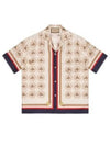 Silk Twill Equestrian Print Shirt Ivory Gold - GUCCI - BALAAN 2