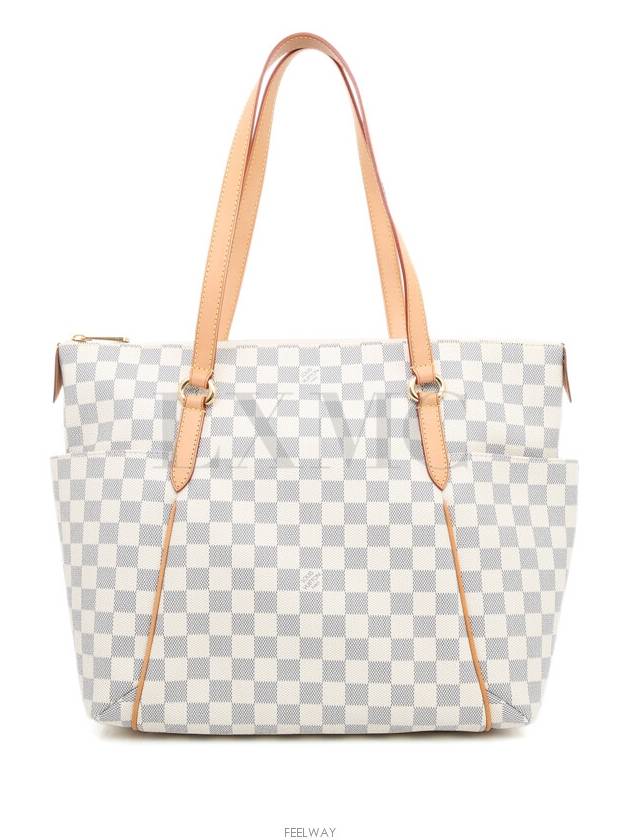 Damier Azur Totally MM Shoulder Bag N51262 - LOUIS VUITTON - BALAAN 1