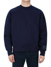 Alexandre Mattiussi Embroidered Logo Sweatshirt Navy - AMI - BALAAN 3