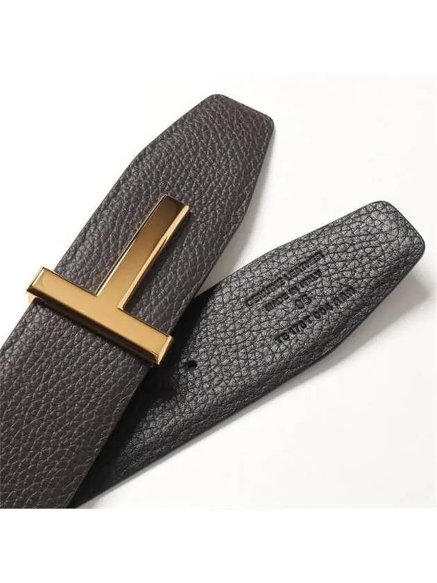 T buckle double sided belt brown black TB178T - TOM FORD - BALAAN 2