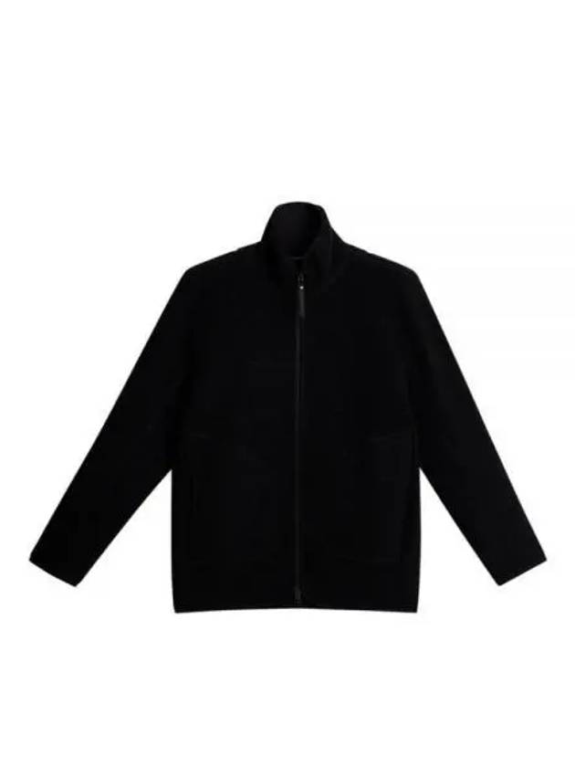 Men's Dustin Wool Fleece Jacket Black - J.LINDEBERG - BALAAN 2