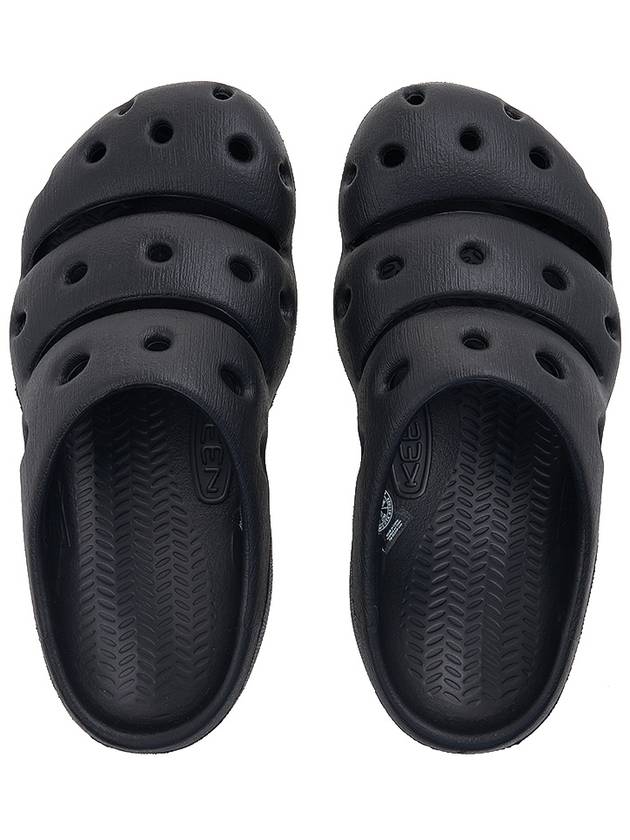 Women's Yogui Clog Slide Slippers Black Magnet - KEEN - BALAAN 7