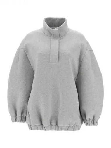 Oversized cotton half zip up sweatshirt 271053 - DRIES VAN NOTEN - BALAAN 1