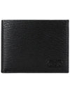 ID Window Gancini Half Wallet Black - SALVATORE FERRAGAMO - BALAAN 1