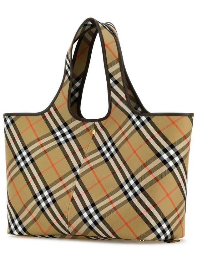 Check Medium Tote Bag Sand - BURBERRY - BALAAN 3