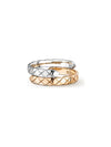 COCO CRUSH ring 18K white gold, beige gold, diamonds J11971 - CHANEL - BALAAN 2