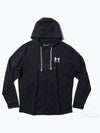 UA Rival Terry Full Zip Hooded Jacket Black - UNDER ARMOUR - BALAAN 2