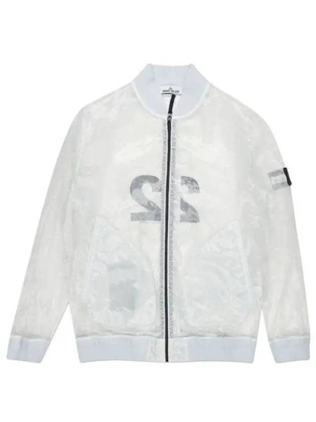 Men's Waffen Piatina Transparent Bomber Jacket Ice - STONE ISLAND - BALAAN 2