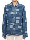 Silva Logo Patchwork Denim Jacket Blue - A.P.C. - BALAAN 4