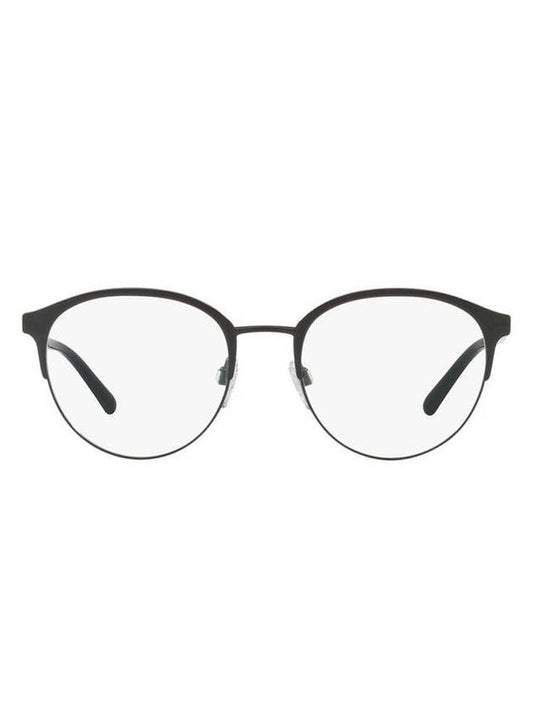 Eyewear Matte Round Half-Rim Eyeglasses Black - BURBERRY - BALAAN 1