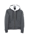 Classic Bunny Fur Zip-up Hoodie Dark Grey - MOOSE KNUCKLES - BALAAN 1