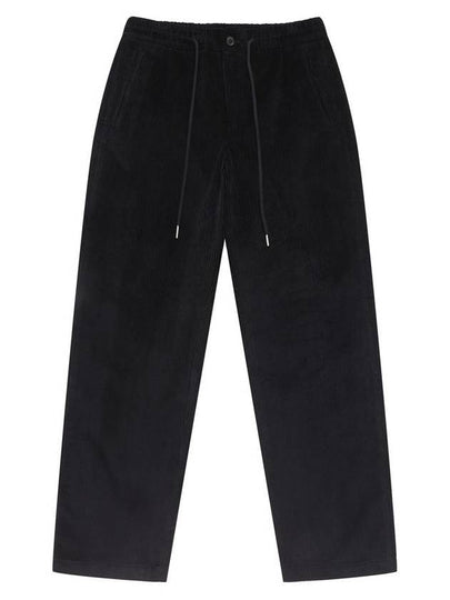 Corduroy String Wide Pants Black - SOLEW - BALAAN 2