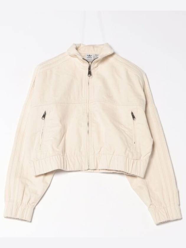 Premium Essential Track Denim Jacket Ivory - ADIDAS - BALAAN 2