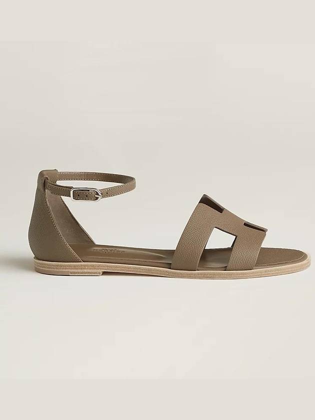 Santorini Sandals Etoupe - HERMES - BALAAN 4