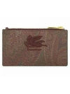 Paisley Jacquard Fabric Card Wallet Brown - ETRO - BALAAN 2
