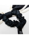 Hair Chouchou CC Logo Ribbon Band Black Ivory - CHANEL - BALAAN 7