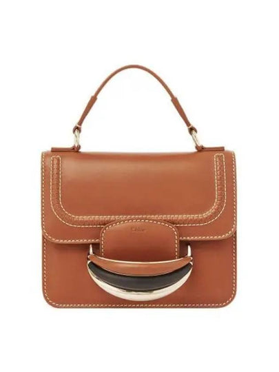 Kattie Small Leather Tote Bag Brown - CHLOE - BALAAN 2