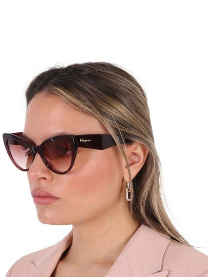 Salvatore Ferragamo Burgundy Gradient Butterfly Ladies Sunglasses SF930S 606 56 - SALVATORE FERRAGAMO - BALAAN 2