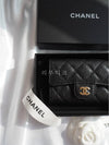 Classic Grained Calfskin Card Wallet Black - CHANEL - BALAAN 10