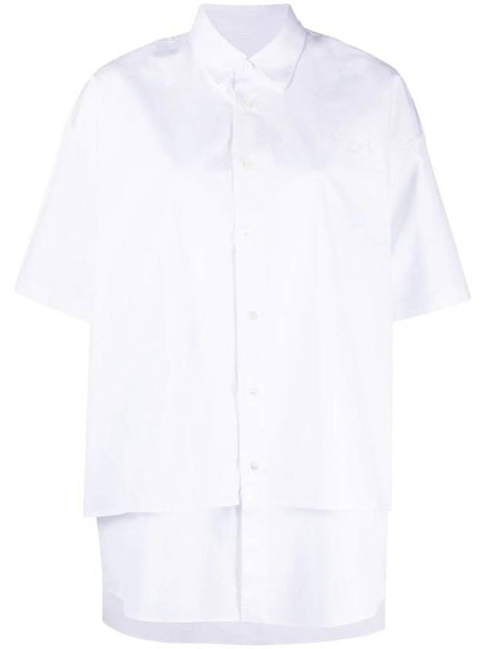 Layered Short Sleeve Shirt White - MAISON KITSUNE - BALAAN 1