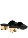 FF Baguette Motif Nappa Leather Sandals Black - FENDI - BALAAN 4