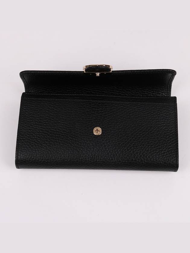 GG gold interlocking black long wallet 615524 - GUCCI - BALAAN 8