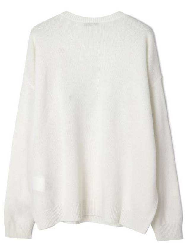 Palato Wool Knit Top White - MAX MARA - BALAAN 3