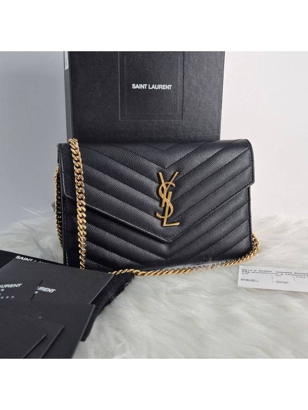 Envelope Women s WOC Chain Cross Bag Black - SAINT LAURENT - BALAAN 2